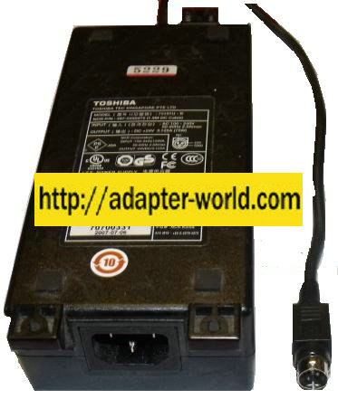 TOSHIBA TEC 75101U-B AC DC ADAPTER 24V 3.125A 75W POWER SUPPLY